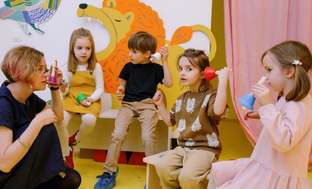 Children playing in a nursery